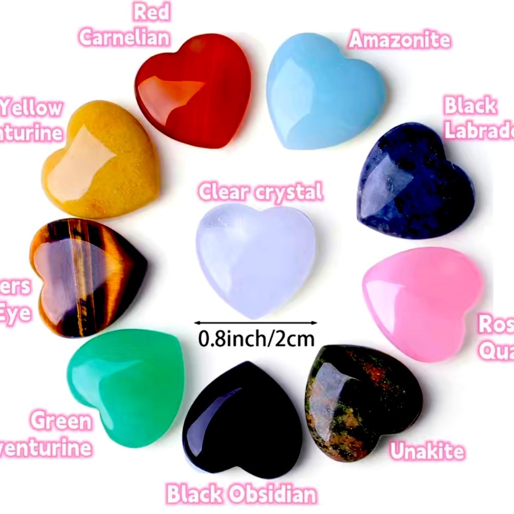 Healing heart gemstones